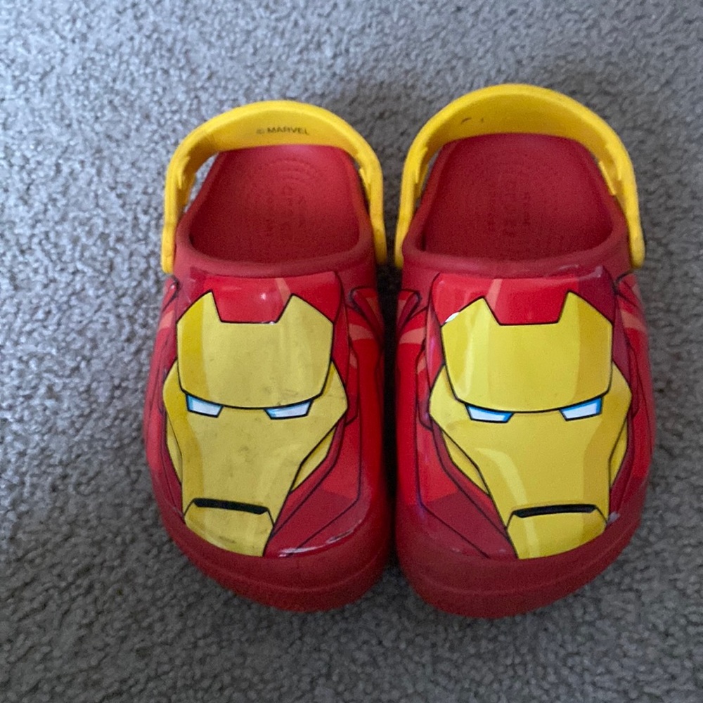 Iron man kids crocs